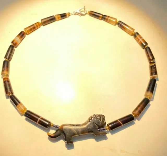 Ancient Cambodian Antique Old beads Angkor periods Necklace 10