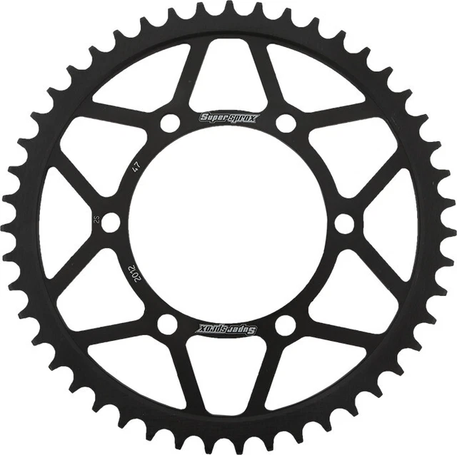 Supersprox Rear Steel Sprocket 47T Black RFE-2012-47-BLK