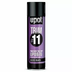 UPOL Matt Black 450ml Aerosol   Trim #11   High Build Top Coat