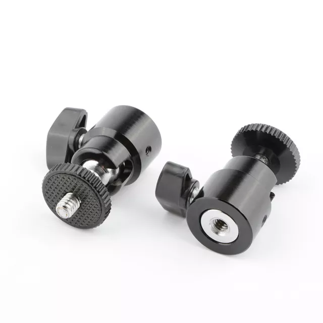 Mini cabezal esférica CAMVATE 2 piezas aluminio giratorio 360° e inclinable 90° 1/4"-20
