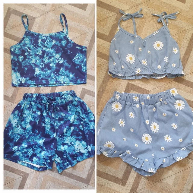 "Shein" 2  Summer Shorts & Tops Sets Age 8-9 Years