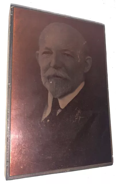 MayFlower Descendant -Dr. Henry Barton Jacobs, Copper Etching Printing Block