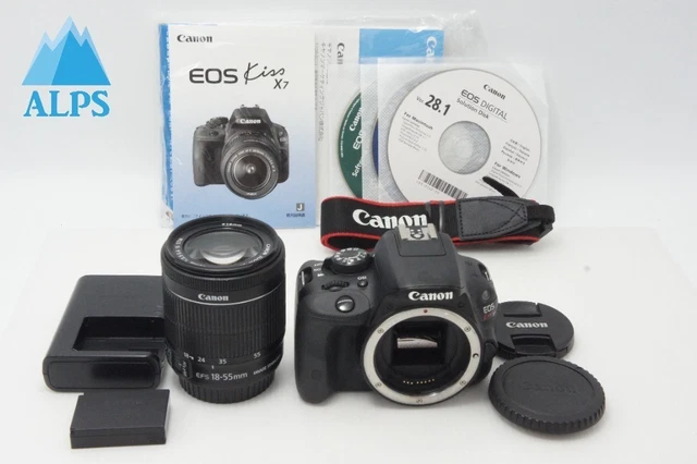 CANON EOS KISS X7 w/EF 40mm STM & 18-55mm IS Lens Kit Box From