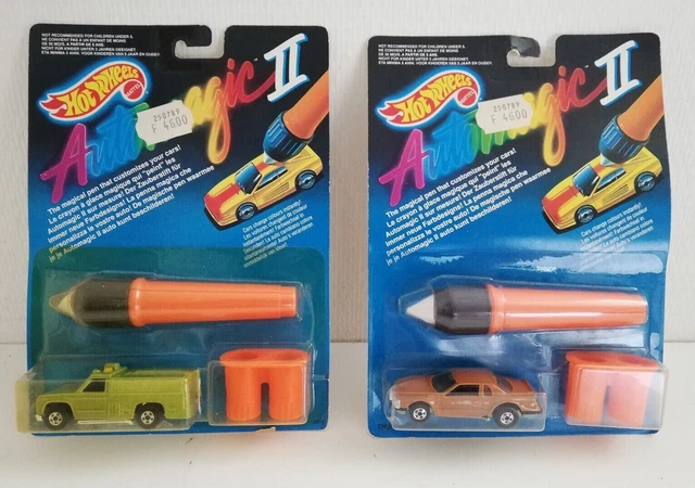 Hot Wheels Automagic III - Lot Ferrari, Pontiac, Taxi, Police - Vintage 1989