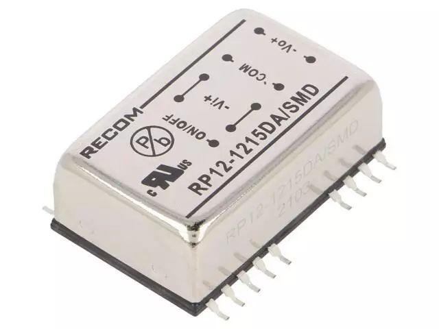 RP12-1215DA/SMD Wandler: DC/DC 12W UEing: 9-18V UAusg: 15VDC UAusg2: -15VDC SMD