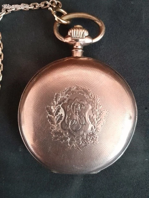 Montre De Gousset Chronomètre - Mécanique Manuelle, Spiral Bréguet - Acier, Cadran émaillé - Occasion