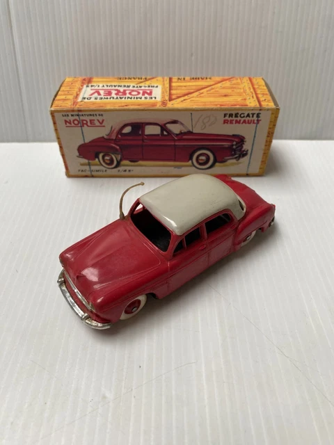 Miniature Norev 1:43 – Renault Frégate Grand Pavois – Rouge/Toit Beige – Vintage 653H – France