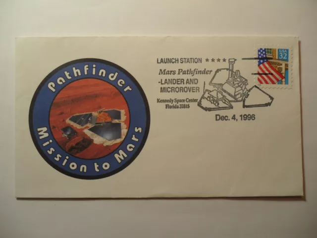 Stampmart: Usa1996 Pathfinder Mission To Mars Kennedy Space Center Florida Cover