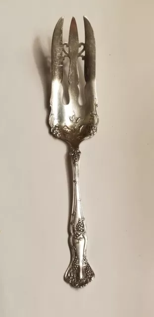 1847 Rogers Bros silverplate 1904 vintage grape pastry DESSERT serving fork