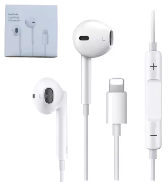 Ecouteurs filaire Bluetooth pour iPhone , Compatible iPhone 14/13/12/11/Xs/Xr/8.