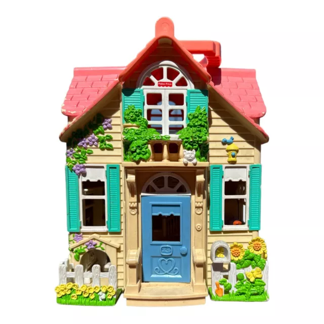 2000 Mattel Fisher Price COUNTRY COTTAGE Sweet Streets Loving Family Doll House