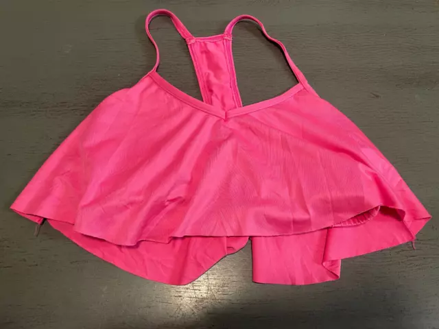 pink pull over BODY WRAPPERS leotard dance costume top size medium