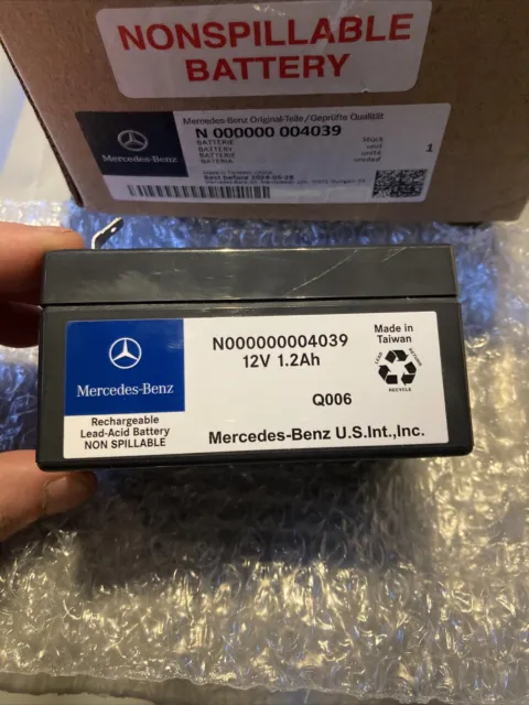Original Mercedes AGM backup battery support battery 12V 1.2Ah N0000004039  NEW