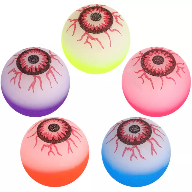 10 pz bulbi oculari spaventosi LED palline rimbalzanti per festa di Halloween (colore casuale,-FI
