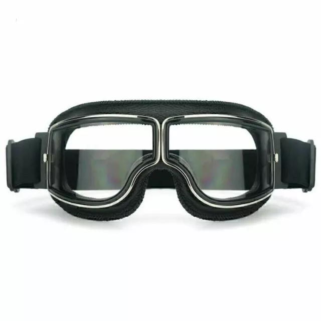 Motorradbrille für Brillenträger Fliegerbrille Boarder Retro Piloten DE NEU~