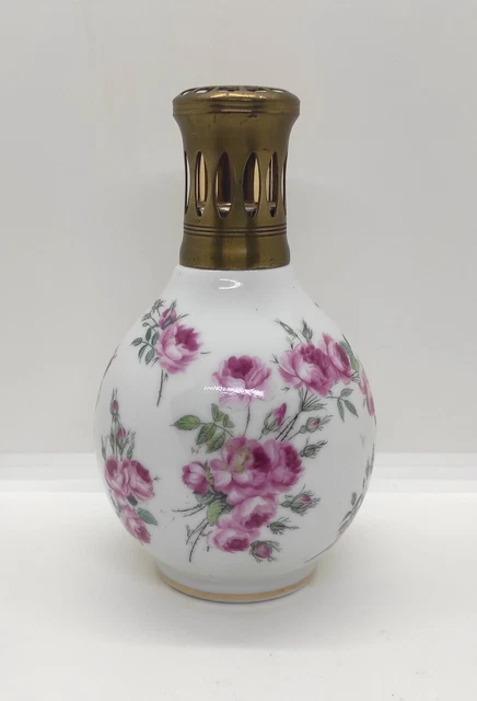 Lampe berger ancienne en opaline Rose