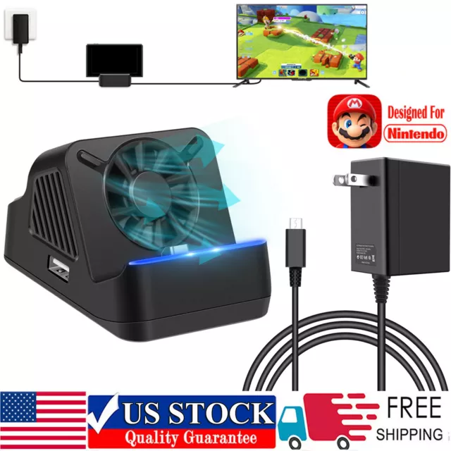 For Nintendo Switch Charging Dock Station TV Adapter HDMI/AC Charger Power Cable