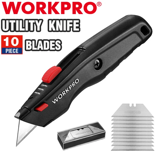 WORKPRO PREMIUM UTILITY Knife Heavy Duty Box Cutter Quick Change Blade