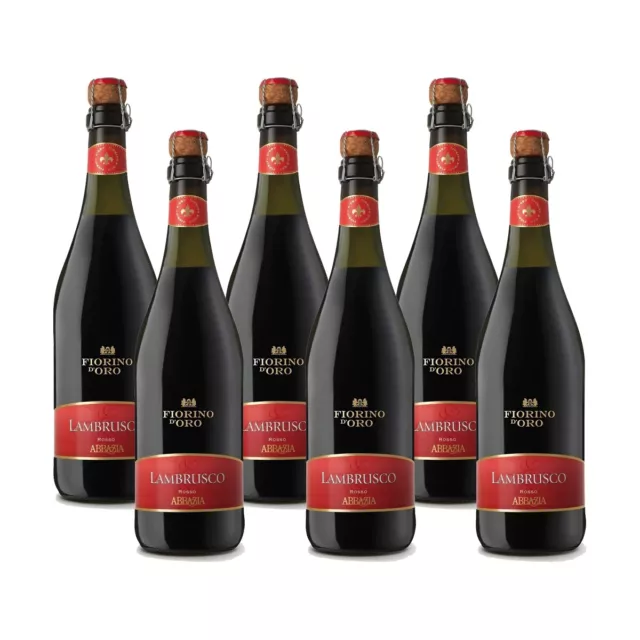 Abbazia di San Gaudenzio - Lambrusco Emilia Frizzante Rosso - 6 Bottiglie