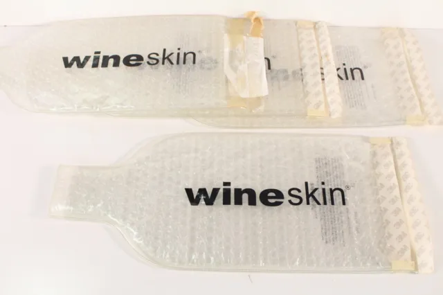 Wine Skin Wineskin Bag, 4-Pack Bubble Wrap Wine Storage and Transport Holders
