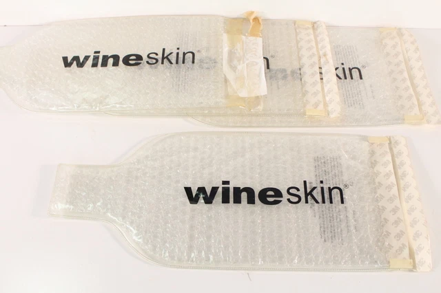 Wine Skin Wineskin Bag, 4-Pack Bubble Wrap Wine Storage and Transport Holders