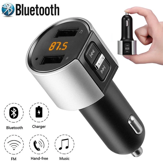 Bluetooth 5.1 FM Transmitter Fürs Auto – Mit 2 USB-Ladeports, MP3-Player Und Radio-Streaming