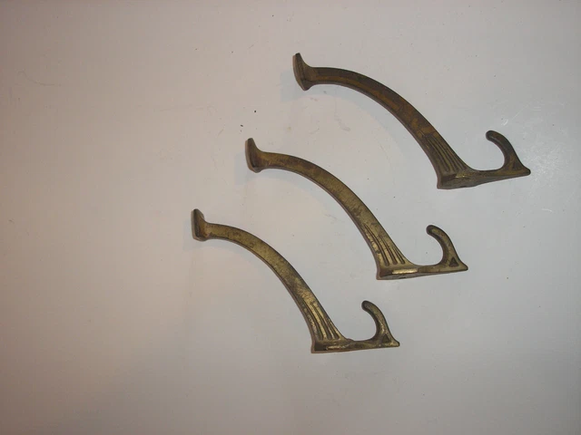 Antique Wall Coat/Hat Hooks (3)