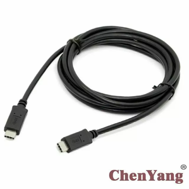 10Gbps Reversible USB 3.1 Type-C Male to USB-C Male Data Cable for Laptop 2m