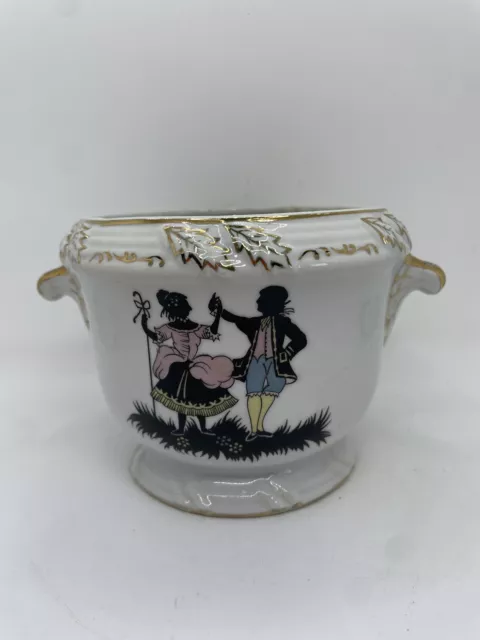 Vintage Nippon Yoko Boeki Co, Victorian Silhouette Cache Pot Japan