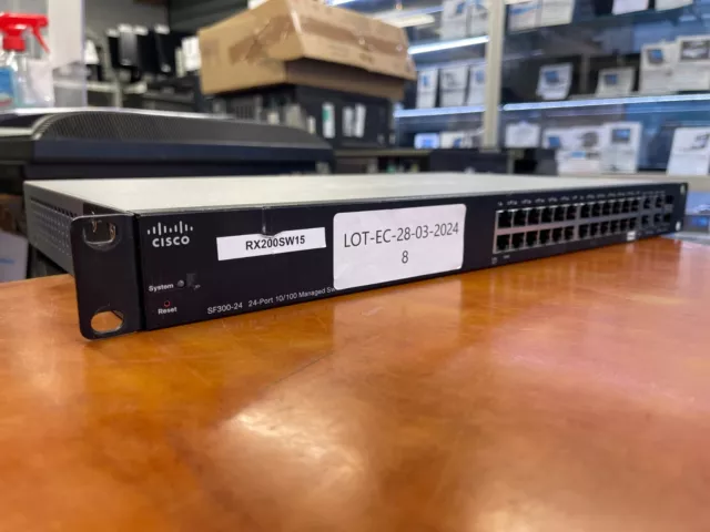 Cisco SF300-24PP SWITCH MANAGEABLE 24 PORTS 10/100 POE+ 2 PORTS 10/100/1000