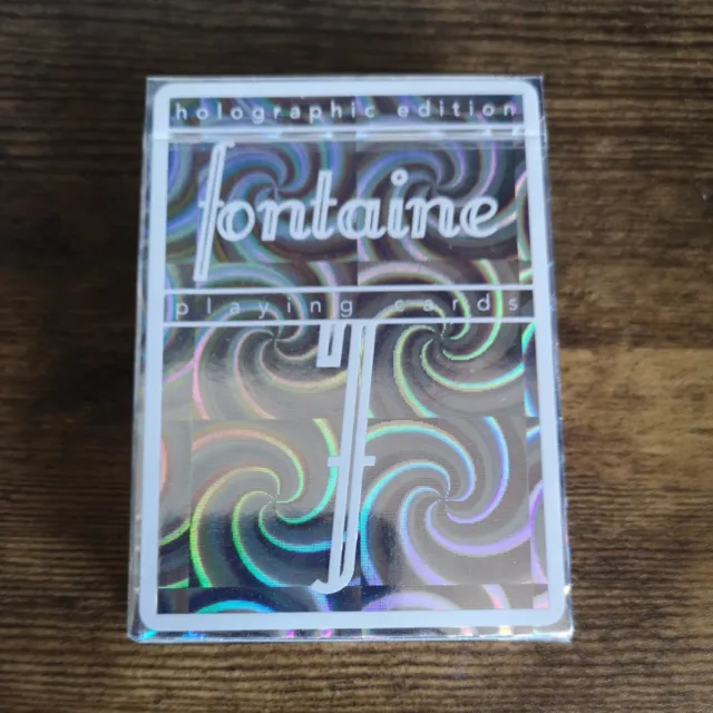 HOLOGRAPHIC SPIRAL GILDED Fontaine Playing Cards New Cardistry