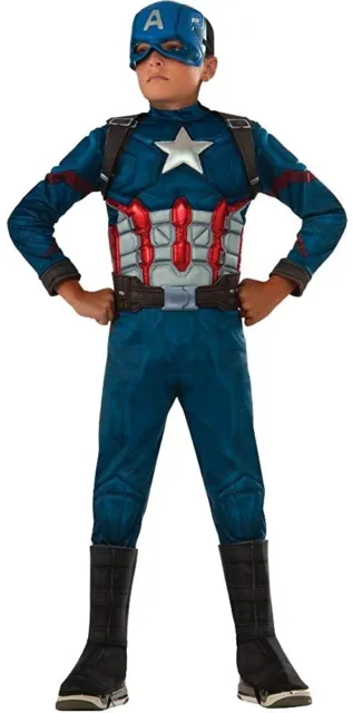 Rubie's Boys Child Marvel Deluxe Captain America Muscle Chest Costume