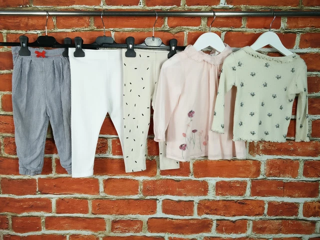 Baby Girl Bundle Age 12-18 Months Next Zara M&S Leggings Trousers Top Set 86Cm