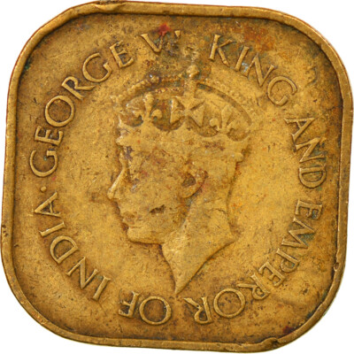 #525828 5 Cents George VI Monnaie TB KM:26 Nickel-brass Hong Kong 1949 
