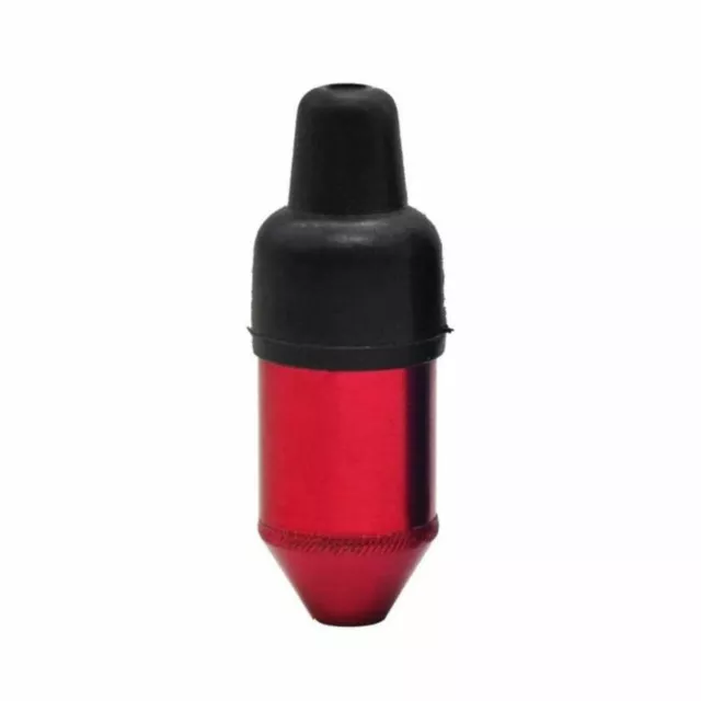 Red | Smooth Metal e-Snuff Spice Storage w/ Rubber Pacifier Bullet
