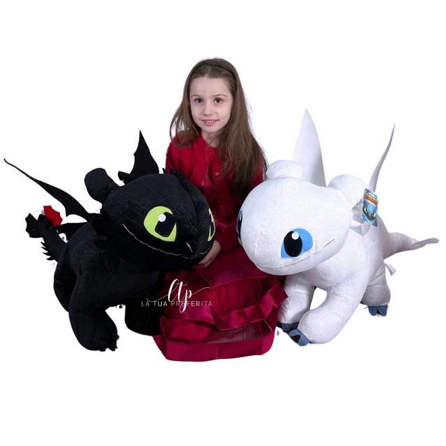 Dragon Trainer III Furia Assombri Et Chiara 90cm Peluche Grande Souple Size XXL