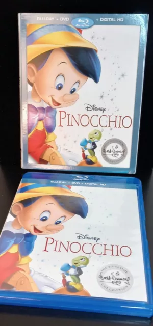 Disney's Original Pinocchio Blu-Ray & DVD In Case With Sleeve VGC!