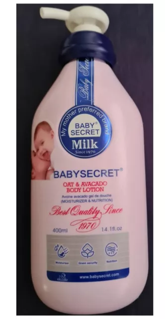Baby Secret Oath & Avocado Lotion. Moisturiser & Nutrition. Best Quality 400ml