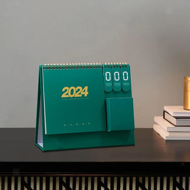 Calendario Da Scrivania A Ribalta Antistress - Calendario Perpetuo Con Indicatore Mese, Data E Giorno - Per Ufficio E Casa - Foto 7