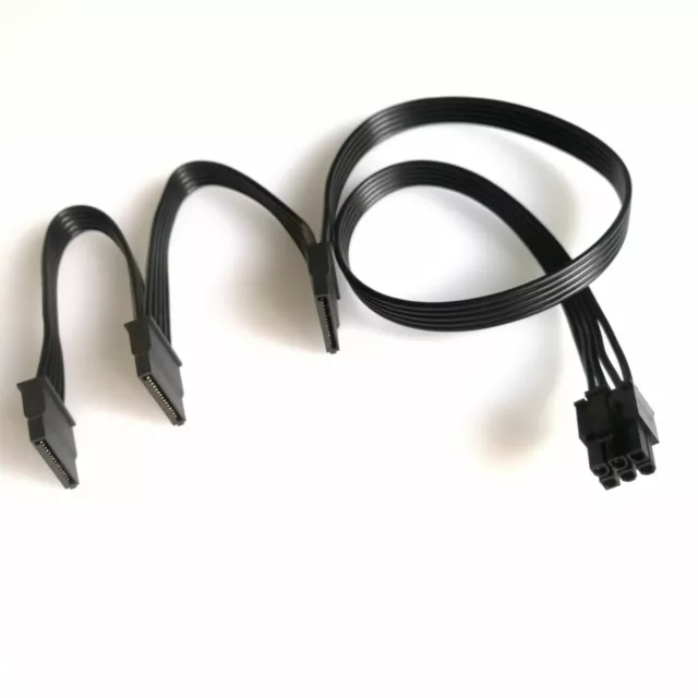 6Pin HDD 3 SATA Cable For CORSAIR ATX PSU RM1000X RM750X 850X RMX Power Module