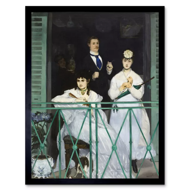 Edouard Manet The Balcony Art Print Framed 12x16