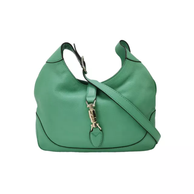 Gucci Jackie 1961 Soft Green Leather Bag Medium