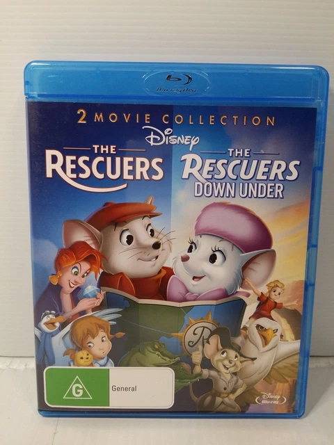 Empty The Rescues THE RESCUERS + The rescuers down under (Bluray, Region All) £6.92 ...