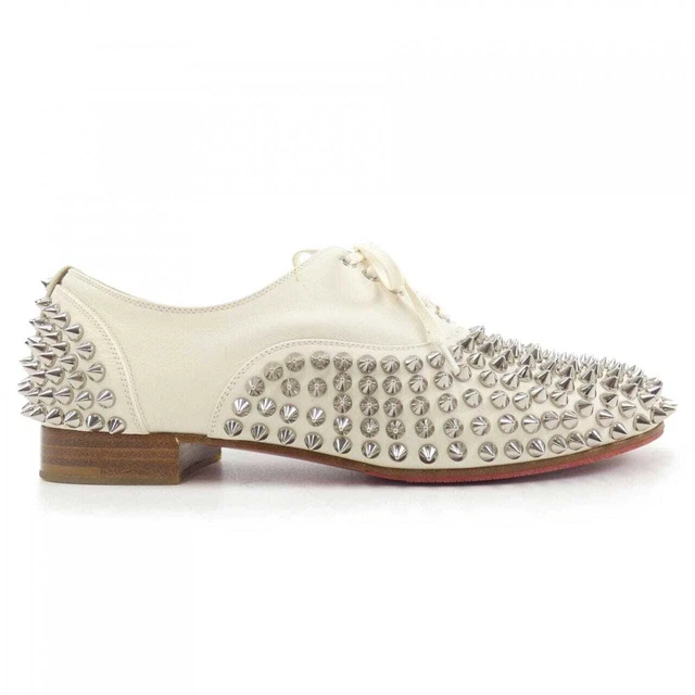 CHRISTIAN LOUBOUTIN FREDDY Spikes Donna Studded Lace Up Flat Oxford Shoes 995 599.99 PicClick