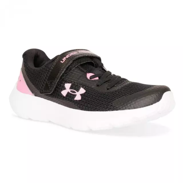 Under Armour Juniors Surge 3 Scarpe da ginnastica (nero/rosa)