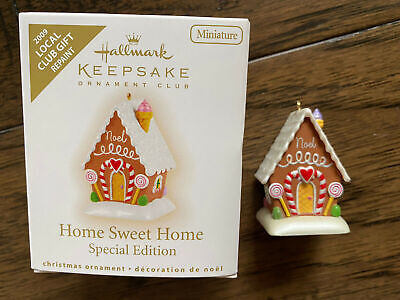Hallmark 2009 Home Sweet Gingerbread KOC Club Miniature Ornament Repaint QXC9007
