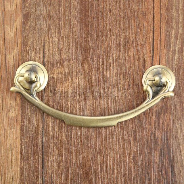 4x Vintage Cupboard Dresser Door Pull Handle Cabinet Drawer Closet Dresser Knobs
