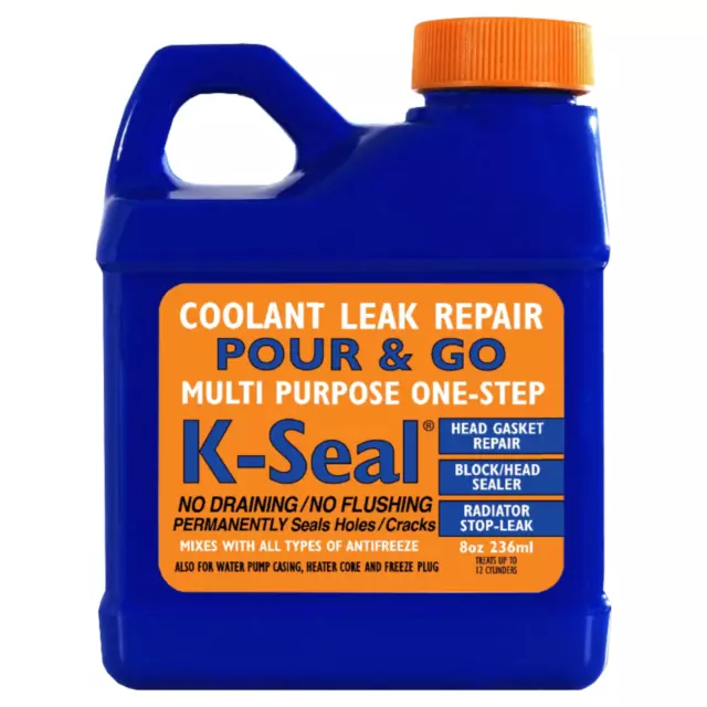 K-SEAL Pour & Go Coolant Leak Repair 236ml Permanent Head Gasket Radiator Seals