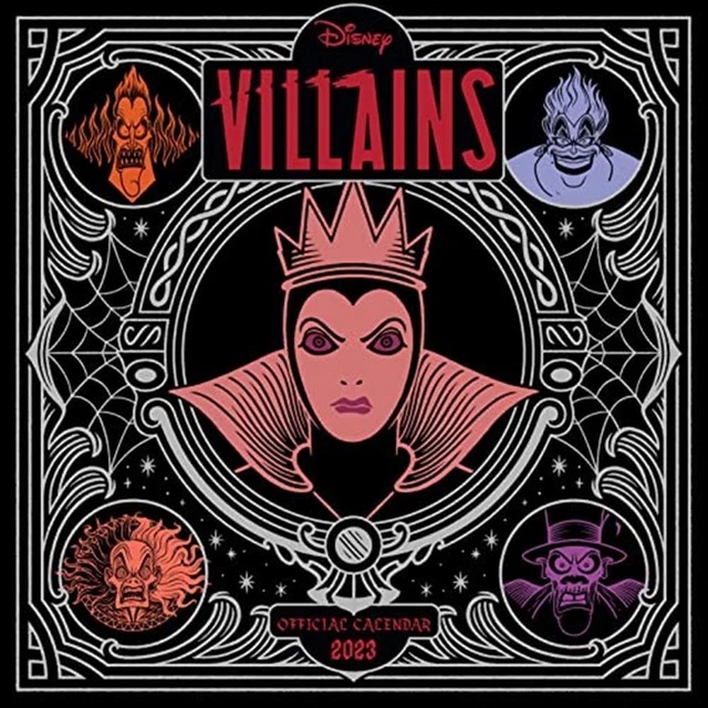 DISNEY VILLAINS (CALENDAR 2023 30X30Cm) £9.28 PicClick UK