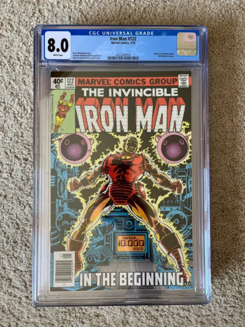 Iron Man #122 1979 CGC 8.0 Bronze Age Origin Retold Key Marvel Comics